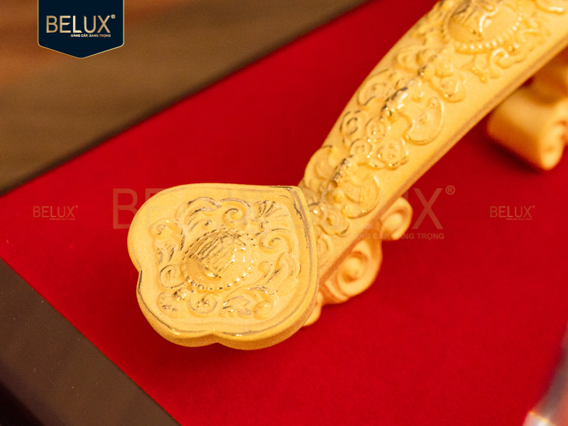 Gậy Như Ý dát vàng cát 14x5x6cm